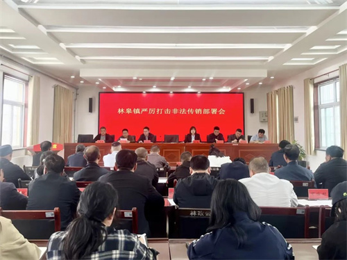 陕西林皋镇召开严厉打击非法传销工作部署会